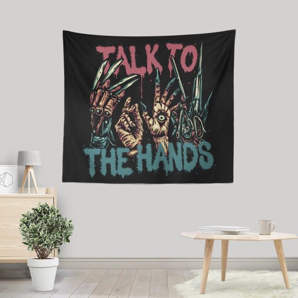 Talk to the Hands - Wall Tapestry For Discount - Image 4
