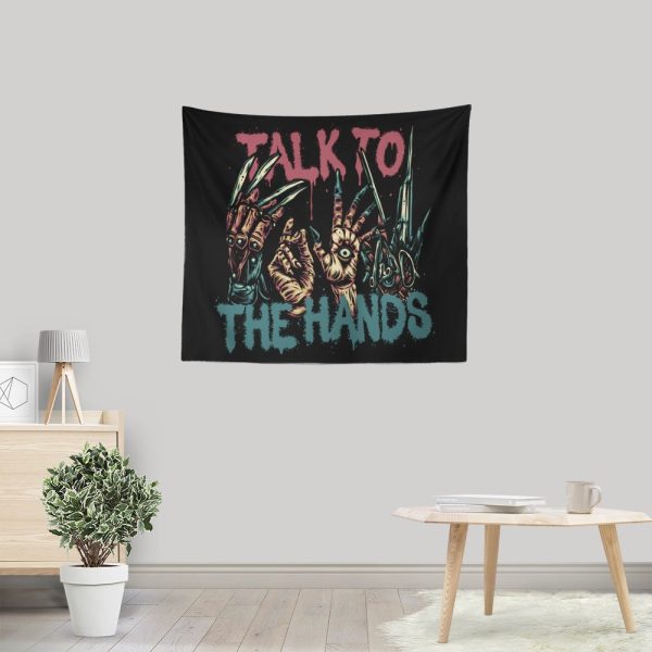 Talk to the Hands - Wall Tapestry For Discount - Image 3