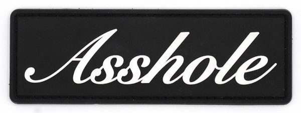 A**hole Patch (4.5  x 1.5 ) For Sale