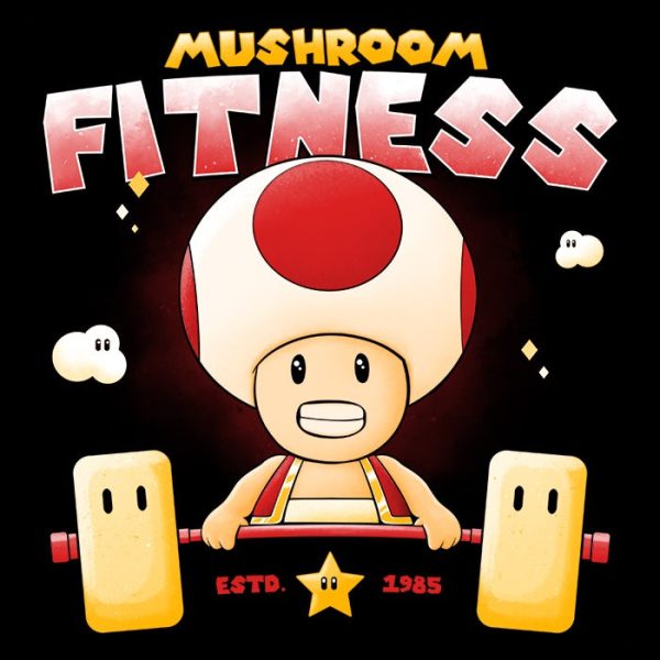 Mushroom Fitness - Shower Curtain Cheap - Image 2