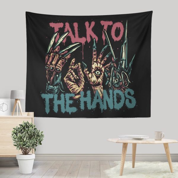 Talk to the Hands - Wall Tapestry For Discount