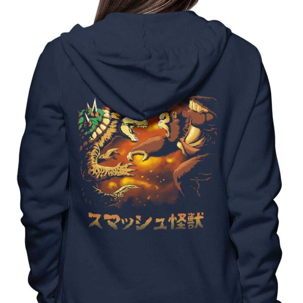 Smash Kaiju - Hoodie Hot on Sale - Image 3