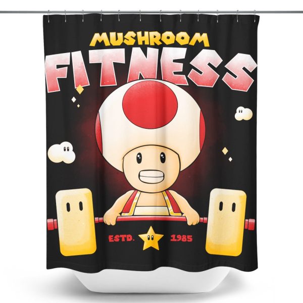 Mushroom Fitness - Shower Curtain Cheap