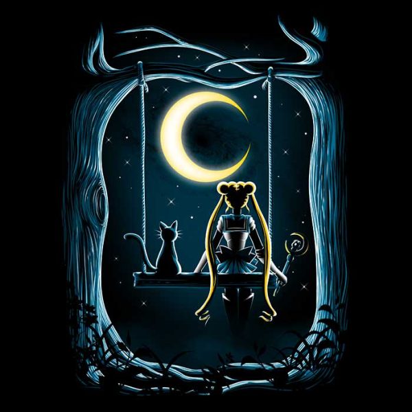 Guardian Under the Moon - Women s V-Neck Online Sale - Image 2